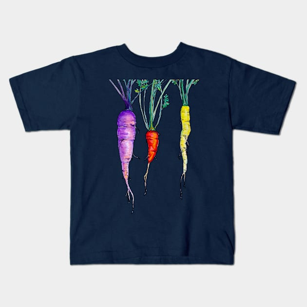 Carrots Kids T-Shirt by ThisIsNotAnImageOfLoss